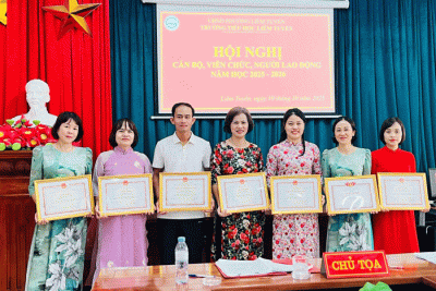 Hội nghị cán bộ, viên chức, người lao động trường tiểu học liêm tuyền năm học 2025 – 2026